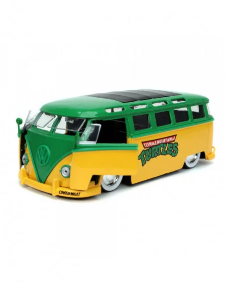 Teenage Mutant Ninja Turtles Vehículo 1/24 Hollywood Rides 1962 VW Bus con Leonardo Figura