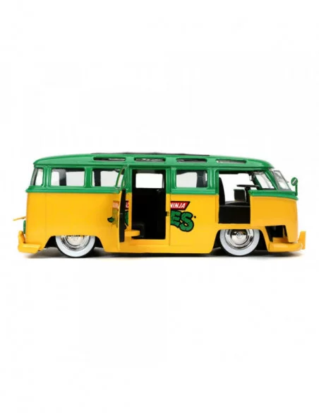 Teenage Mutant Ninja Turtles Vehículo 1/24 Hollywood Rides 1962 VW Bus con Leonardo Figura