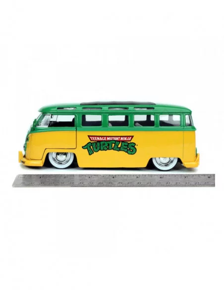 Teenage Mutant Ninja Turtles Vehículo 1/24 Hollywood Rides 1962 VW Bus con Leonardo Figura