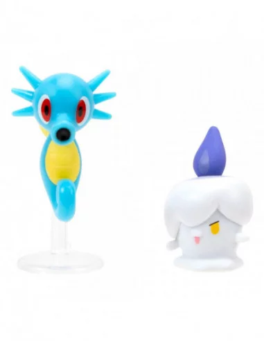 Pokémon Pack de 2 Figuras Battle Figure Set Litwick, Horsea