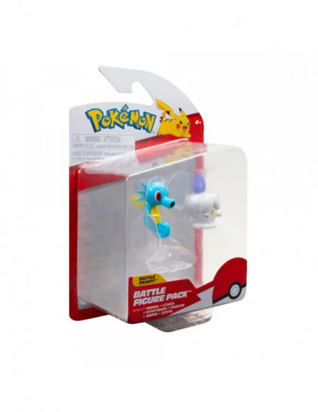 Pokémon Pack de 2 Figuras Battle Figure Set Litwick, Horsea