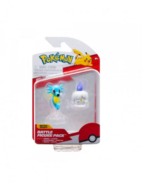 Pokémon Pack de 2 Figuras Battle Figure Set Litwick, Horsea