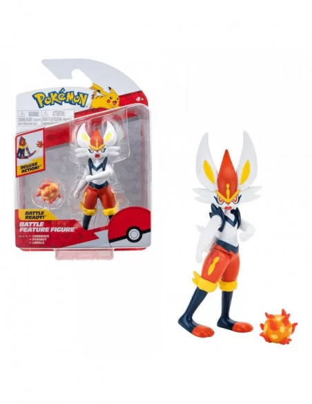 Pokémon Figura Battle Feature Cinderace 10 cm