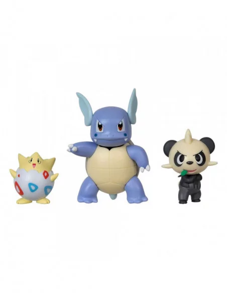 Pokémon Pack de 3 Figuras Battle Figure Set Togepi, Pancham, Wartortle