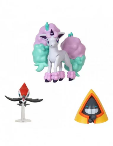 Pokémon Pack de 3 Figuras Battle Figure Set Pikipek , Snorunt, Ponyta