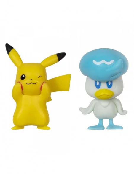 Pokémon Gen IX Pack de 2 Minifiguras Battle Figure Pack Pikachu & Quaxly 5 cm