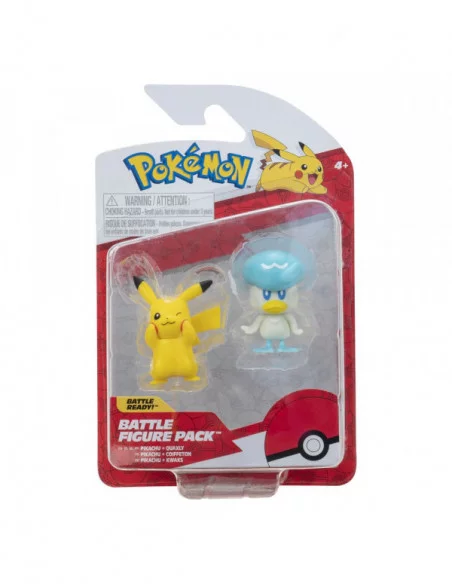 Pokémon Gen IX Pack de 2 Minifiguras Battle Figure Pack Pikachu & Quaxly 5 cm