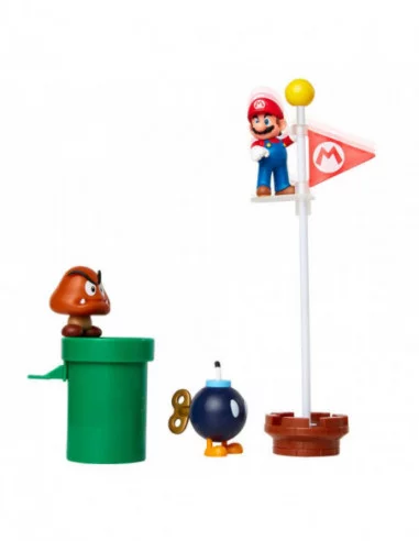 World of Nintendo Super Mario Diorama Set Acorn Plains