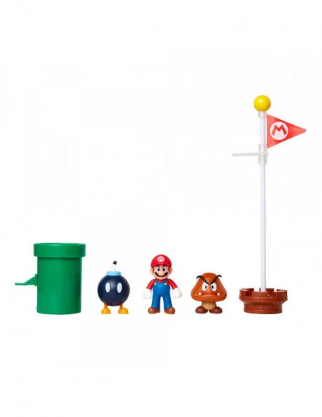 World of Nintendo Super Mario Diorama Set Acorn Plains