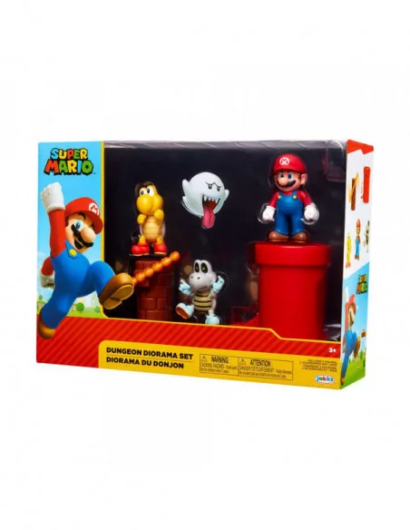 World of Nintendo Super Mario Diorama Set Dungeon