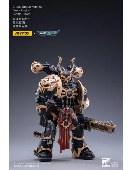 Warhammer 40k Figura 1/18 Black Legion Brother Talas 14 cm