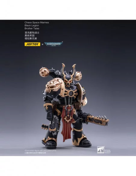 Warhammer 40k Figura 1/18 Black Legion Brother Talas 14 cm