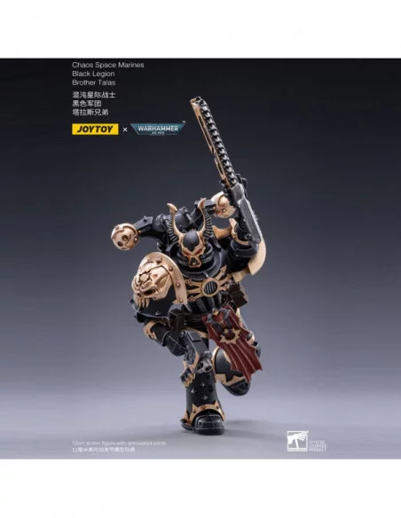 Warhammer 40k Figura 1/18 Black Legion Brother Talas 14 cm