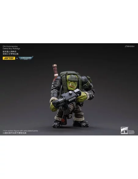 Warhammer 40k Figura 1/18 Ork Kommandos Dakka Boy Rotbilge 13 cm