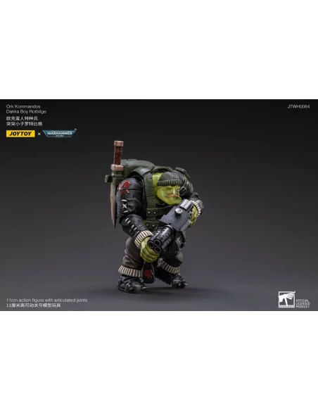 Warhammer 40k Figura 1/18 Ork Kommandos Dakka Boy Rotbilge 13 cm