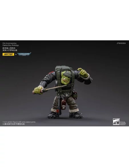 Warhammer 40k Figura 1/18 Ork Kommandos Dakka Boy Rotbilge 13 cm