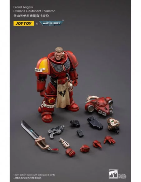 Warhammer 40k Figura 1/18 Blood Angels Primaris Lieutenant Tolmeron 12 cm