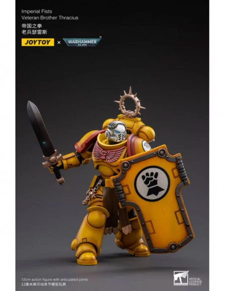 Warhammer 40k Figura 1/18 Imperial Fists Veteran Brother Thracius 12 cm