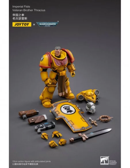 Warhammer 40k Figura 1/18 Imperial Fists Veteran Brother Thracius 12 cm