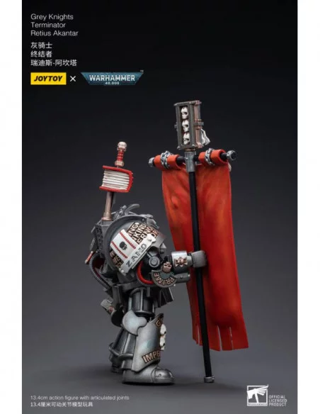 Warhammer 40k Figura 1/18 Grey Knights Terminator Retius Akantar 13 cm