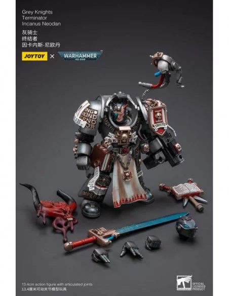 Warhammer 40k Figura 1/18 Grey Knights Terminator Incanus Neodan 13 cm