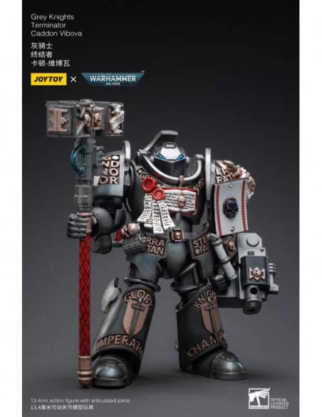 Warhammer 40k Figura 1/18 Grey Knights Terminator Caddon Vibova 13 cm