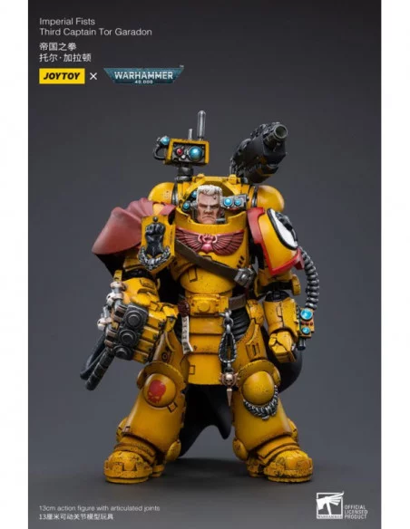 Warhammer 40k Figura 1/18 Imperial Fists Third Captain Tor Garadon 13 cm