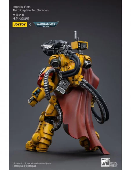 Warhammer 40k Figura 1/18 Imperial Fists Third Captain Tor Garadon 13 cm