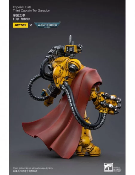 Warhammer 40k Figura 1/18 Imperial Fists Third Captain Tor Garadon 13 cm