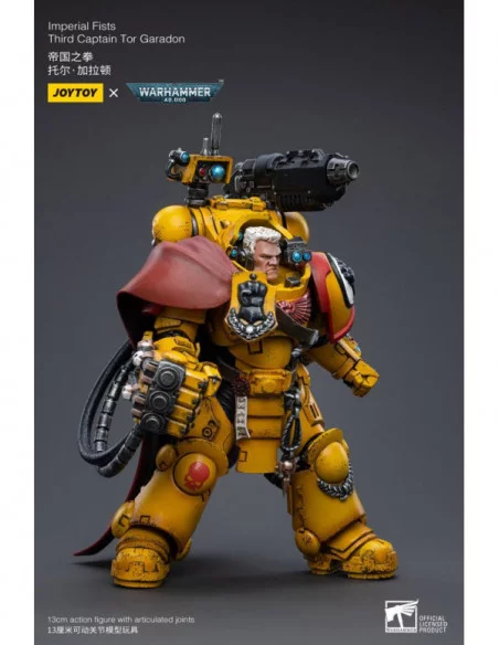 Warhammer 40k Figura 1/18 Imperial Fists Third Captain Tor Garadon 13 cm