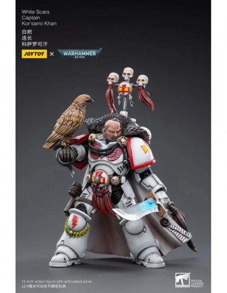 Warhammer 40k Figura 1/18 White Scars Captain Kor'sarro Khan 12 cm