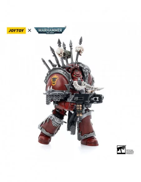 Warhammer 40k Figura 1/18 Chaos Space Marines Word Bearers Chaos Terminator Garchak Vash 12 cm