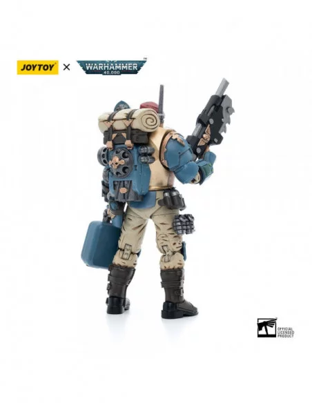 Warhammer 40k Figura 1/18 Astra Militarum Tempestus Scions Command Squad 55th Kappic Eagles Medic 12 cm