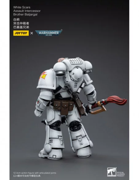 Warhammer 40k Figura 1/18 White Scars Assault Intercessor Brother Batjargal 12 cm