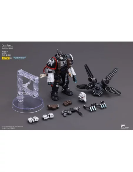 Warhammer 40k Figura 1/18 Raven Guard Chapter Master Kayvaan Shrike 12 cm