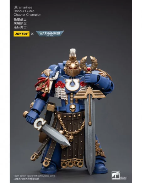 Warhammer 40k Figura 1/18 Ultramarines Honour Guard Chapter Champion 12 cm