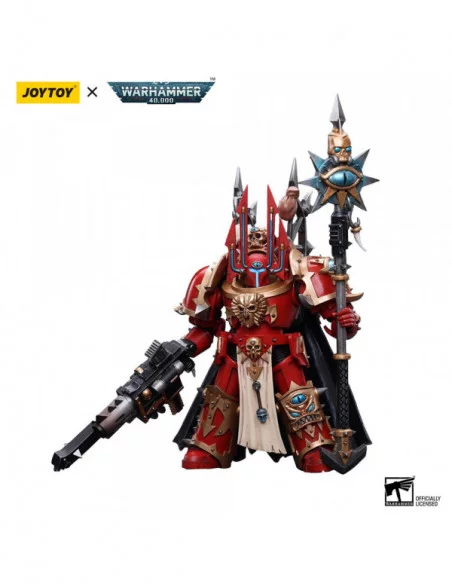 Warhammer 40k Figura 1/18 Chaos Space Marines Crimson Slaughter Sorcerer Lord in Terminator Armour 12 cm