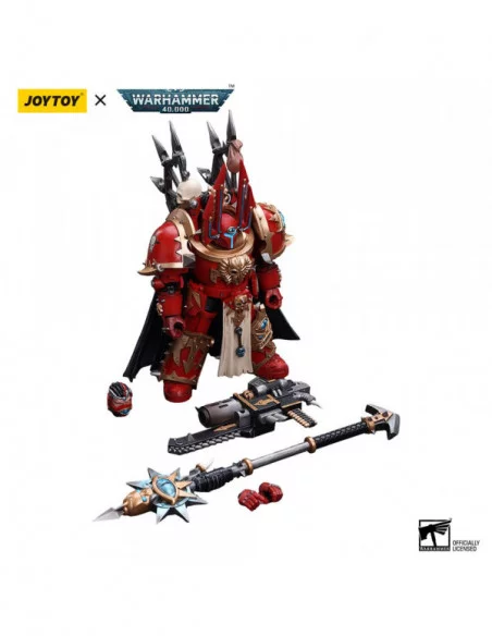 Warhammer 40k Figura 1/18 Chaos Space Marines Crimson Slaughter Sorcerer Lord in Terminator Armour 12 cm