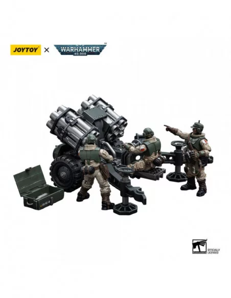 Warhammer 40k Figura 1/18 Astra Militarum Ordnance Team with Malleus Rocket Launcher 12 cm