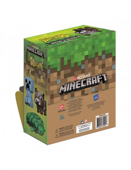 Minecraft Figuras Antiestrés Squishme 6 cm Serie 2 Expositor (12)