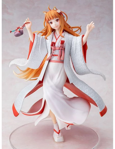 Spice and Wolf Estatua PVC 1/7 Wise Wolf Holo Wedding Kimono Ver. 26 cm