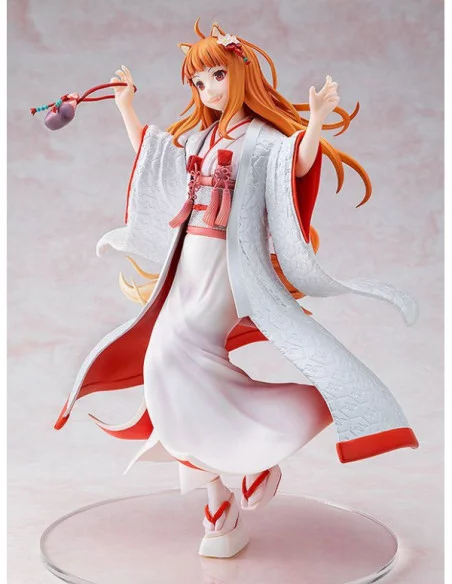 Spice and Wolf Estatua PVC 1/7 Wise Wolf Holo Wedding Kimono Ver. 26 cm