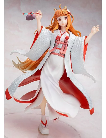 Spice and Wolf Estatua PVC 1/7 Wise Wolf Holo Wedding Kimono Ver. 26 cm