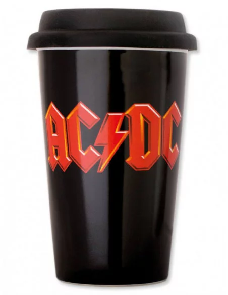 AC/DC Taza de Viaje Logo