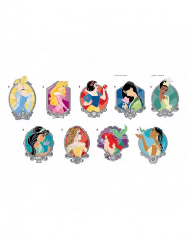 Disney Princess Chapas esmaltadas Blind Box Stainglass Surtido (18)