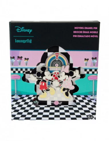 Disney Chapa esmaltada con parte móvil Mickey & Minnie Date Night 8 cm