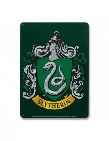 Harry Potter Placa de Chapa Slytherin 15 x 21 cm