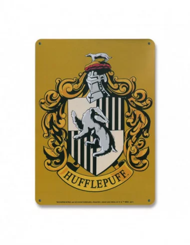 Harry Potter Placa de Chapa Hufflepuff 15 x 21 cm