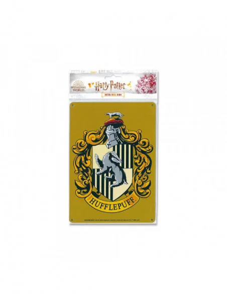 Harry Potter Placa de Chapa Hufflepuff 15 x 21 cm