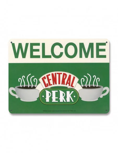 Friends Placa de Chapa Central Perk Welcome 15 x 21 cm